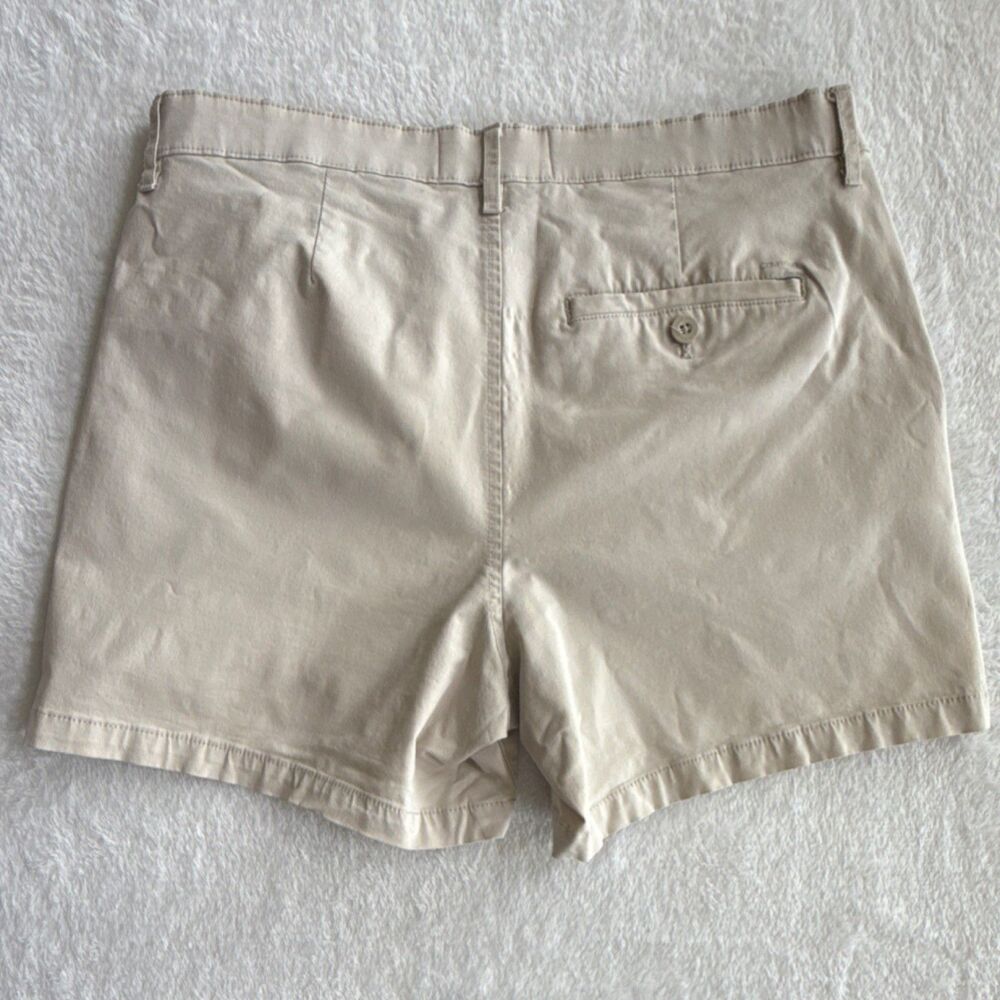 Calvin Klein Chino Shorts Beige Women's Size M Cotton Twill Button Zip Pockets - Picture 5 of 7